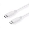 Obrázek C- TECH kabel USB 3.2, Type- C (CM/ CM), PD 100 W, 20Gbps, 2m, bílý