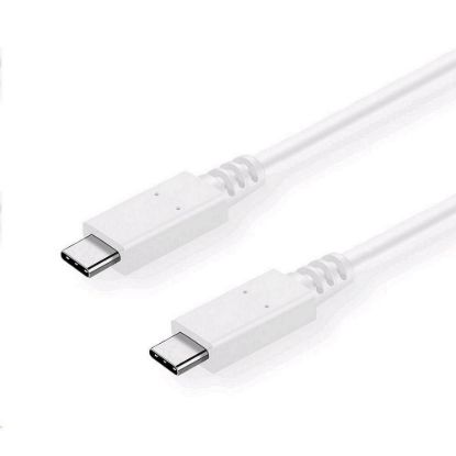 Obrázek C- TECH kabel USB 3.2, Type- C (CM/ CM), PD 100 W, 20Gbps, 1m, bílý
