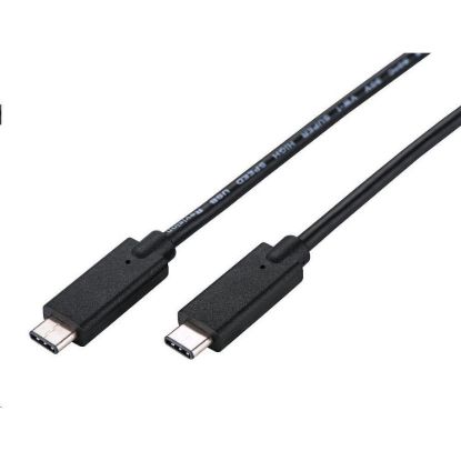Obrázek C- TECH kabel USB 3.2, Type- C (CM/ CM), PD 100 W, 20Gbps, 1m, černý