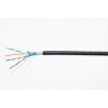 Obrázek FTP kabel LYNX Cat5E, drát, dvojitý venkovní PE+PVC, černý, 305m cívka