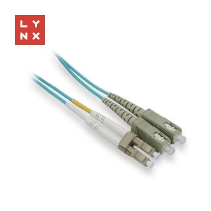 Obrázek LYNX duplexní patch kabel MM, OM3, LC/ SC, 50/ 125µm, 10m