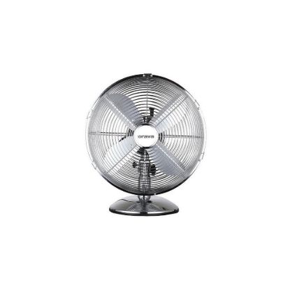 Obrázek Orava SF- 100 X stolní oscilující ventilátor, 3 stupně rychlosti, oscilace doprava a doleva, stříbrná