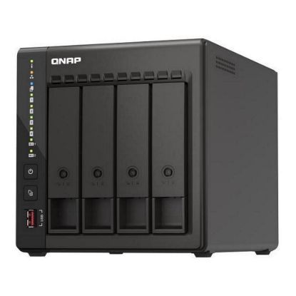Obrázek QNAP TS- 453E- 8G (4C/ CeleronJ6412/ 2, 6GHz/ 8 GBRAM/ 4xSATA/ 2xM.2/ 2 x 2, 5GbE/ 2xUSB2.0/ 2xUSB3.2/ 2xHDMI)