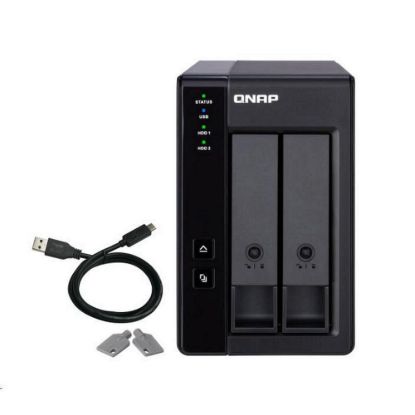 Obrázek QNAP TR- 002 rozšiřujicí jednotka (2xSATA, USB- C 3.2 Gen2)