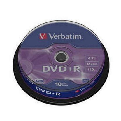 Obrázek VERBATIM DVD+R(10- Pack)Spindle/ General Retail/ 16x/ 4.7 GB