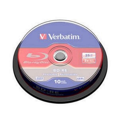 Obrázek VERBATIM BD- RE SL(10- pack)Blu- Ray/ spindle/ 2x/ 25 GB