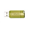 Obrázek VERBATIM Flash Disk 16 GB Store 'n' Go PinStripe, eukalyptově zelená