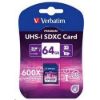 Obrázek VERBATIM SDXC karta 64 GB PREMIUM, UHS- 1, Class 10 (R: 90/ W: 25 MB/ s)