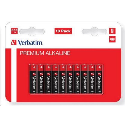Obrázek VERBATIM Alkalická Baterie AAA 10 Pack / LR3