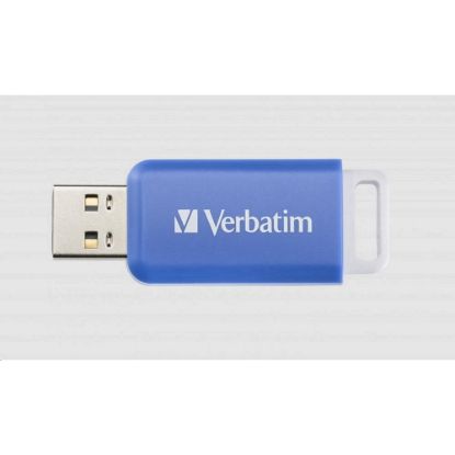 Obrázek VERBATIM Flash Disk 64 GB DataBar USB 2.0 Drive, modrá