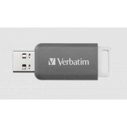 Obrázek VERBATIM Flash Disk 128 GB DataBar USB 2.0 Drive, šedá