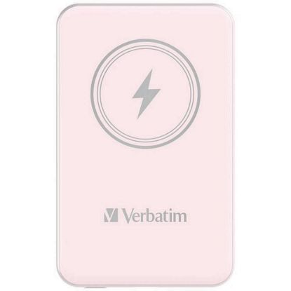 Obrázek VERBATIM Powerbanka Charge 'n' Go, Magnetická, 5000 mAh, USB- C, Růžová