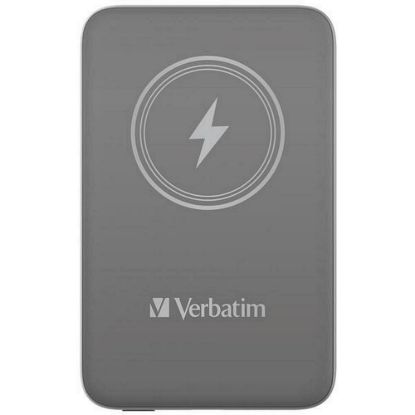 Obrázek VERBATIM Powerbanka Charge 'n' Go, Magnetická, 10000 mAh, USB- C, Šedá