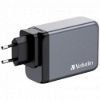 Obrázek VERBATIM GaN Nabíječka do sítě GNC- 200, 200 W, 3x USB- C, 1x USB