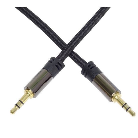 Obrázek PREMIUMCORD kabel, stíněný, Jack 3.5mm - Jack 3.5mm M/ M 1, 5m
