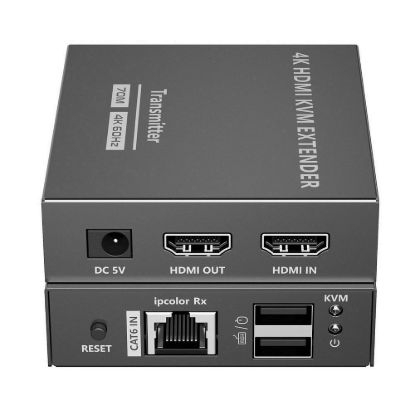 Obrázek PREMIUMCORD HDMI 2.0 KVM extender Ultra HD 4kx2k@60 Hz na 70m s přenosem USB