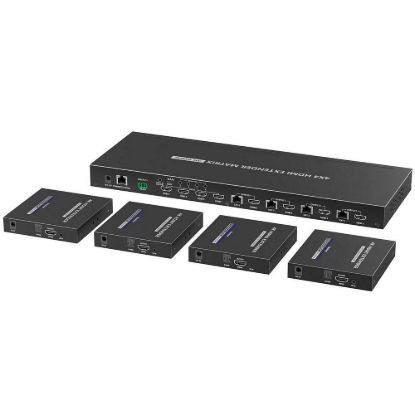 Obrázek PREMIUMCORD HDMI2.0 Matrix Extender Switch 4: 4 , rozlišení 4K@60 Hz, HDR YUV4: 4: 4