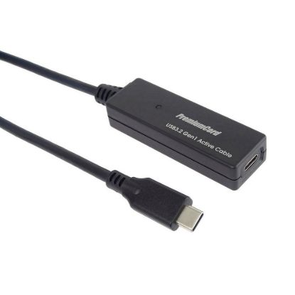 Obrázek PREMIUMCORD USB- C repeater a prodlužovací kabel Male- Female, 5Gbps 5m