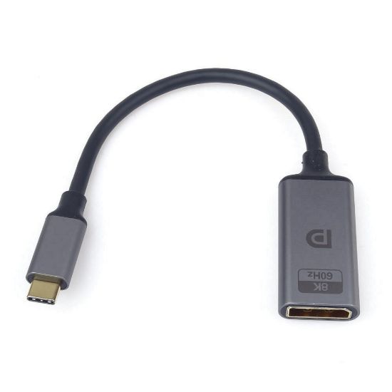 Obrázek PremiumCord adaptér USB- C na DisplayPort DP1.4 Male/ Female 8K@60 Hz a 4k@120 Hz 20cm