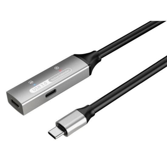 Obrázek PREMIUMCORD USB- C repeater a prodlužovací kabel Male- Female, 5Gbps Aluminium 5m