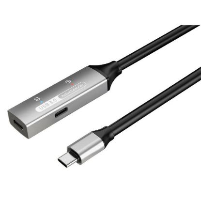 Obrázek PREMIUMCORD USB- C repeater a prodlužovací kabel Male- Female, 5Gbps Aluminium 15m