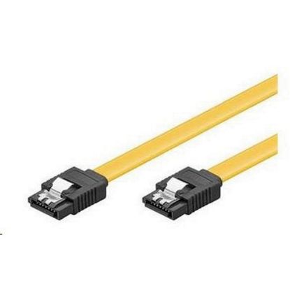 Obrázek PremiumCord 0, 3m SATA 3.0 datový kabel 1.5 GBs / 3 GBs / 6 GBs, kov.západka