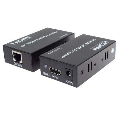 Obrázek PremiumCord HDMI2.0 extender na 60m přes jeden kabel Cat5e/ Cat6/ Cat7