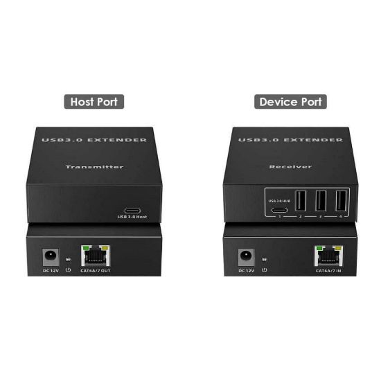 Obrázek PremiumCord 4- port USB 3.0 extender po Cat5/ Cat5e/ Cat6 do 100m