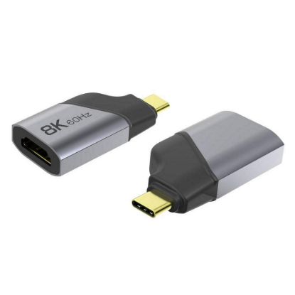 Obrázek PREMIUMCORD Adaptér USB- C na HDMI rozlišení obrazu 8K@60 Hz, 4K@144 Hz Aluminium