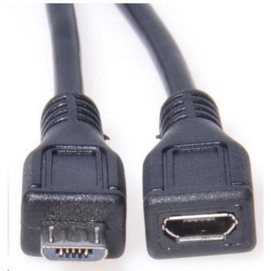 Obrázek PREMIUMCORD Kabel prodlužovací micro USB - micro USB 3m (M/ F)