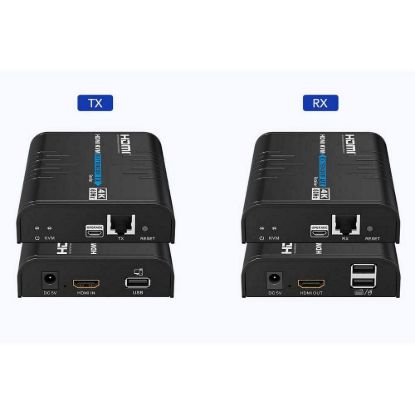 Obrázek PREMIUMCORD HDMI extender na 120m přes LAN, 4K@60 Hz, přes IP, černá