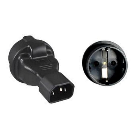 Obrázek Adaptér IEC C14 na SCHUKO CEE 7/ 3 napětí 230V, 10A