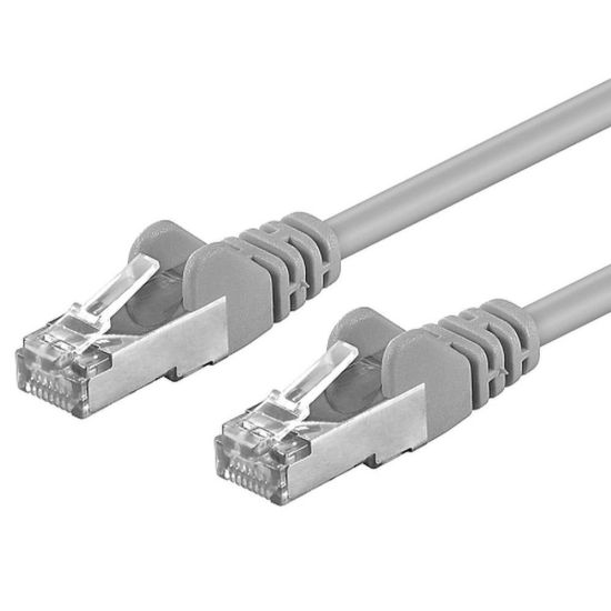 Obrázek Premiumcord Patch kabel CAT 6a S- FTP, RJ45- RJ45, LSOH, AWG 26/ 7 3m šedá