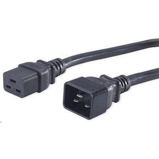 Obrázek PREMIUMCORD Kabel napájecí 230V/ 16A prodlužovací 3m (konektory IEC 320 C19 - IEC 320 C20)