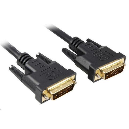 Obrázek PREMIUMCORD Kabel DVI - DVI propojovací 2m (DVI- D, M/ M, dual link)