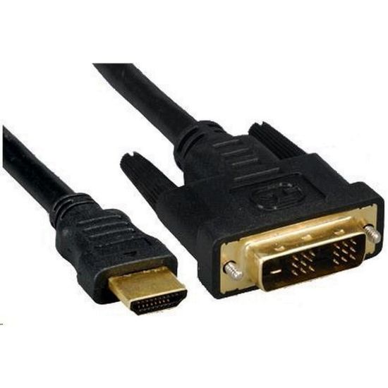 Obrázek PREMIUMCORD Kabel HDMI - DVI 10m (M/ M, zlacené kontakty, stíněný)