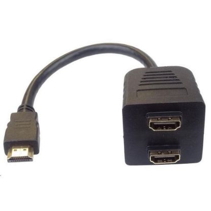 Obrázek PREMIUMCORD Adaptér HDMI M - 2x F (rozdvojka, 1.3)