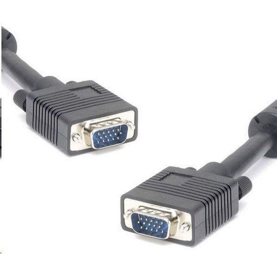 Obrázek PREMIUMCORD Kabel VGA propojovací 20m (SVGA, HD15M/ M, dvojité stínění, feritová jádra)