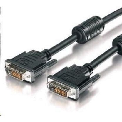 Obrázek PREMIUMCORD Kabel DVI - DVI propojovací 5m (DVI- D, M/ M, dual link)
