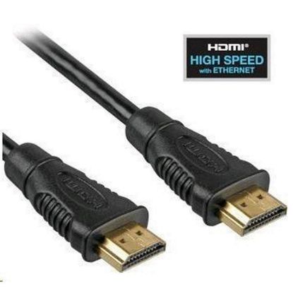 Obrázek PREMIUMCORD Kabel HDMI 5m High Speed + Ethernet (v1.4), zlacené konektory