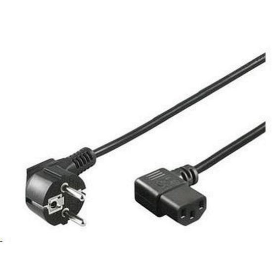 Obrázek PREMIUMCORD Kabel napájecí 230V 2m úhlový 90st