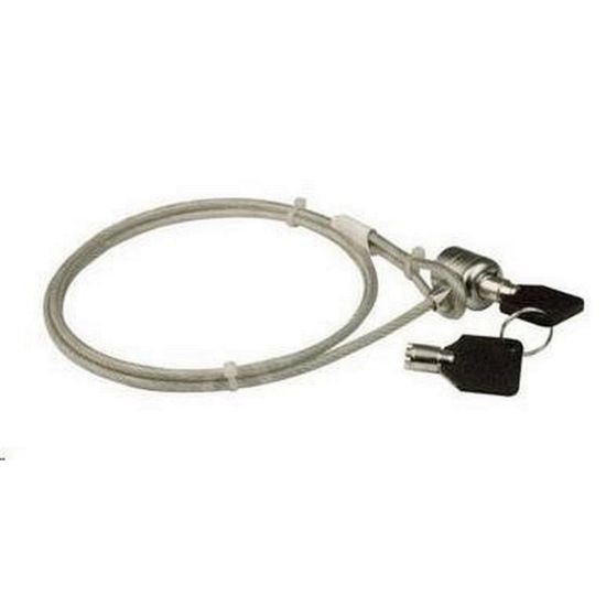Obrázek PREMIUMCORD Bezpečnostní zámek na NTB 1, 8m Kensington Lock (na klíč, ocelové lanko)