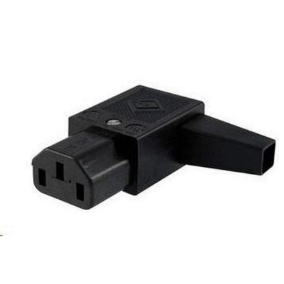 Obrázek PREMIUMCORD Konektor napájecí 230V na kabel (samice, IEC C14), úhlový