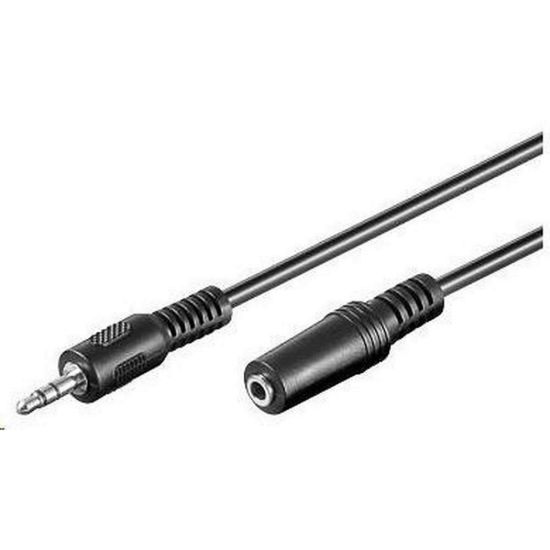 Obrázek PREMIUMCORD Kabel audio 3, 5mm Jack - Jack prodlužovací 3m (M/ F, stereo)