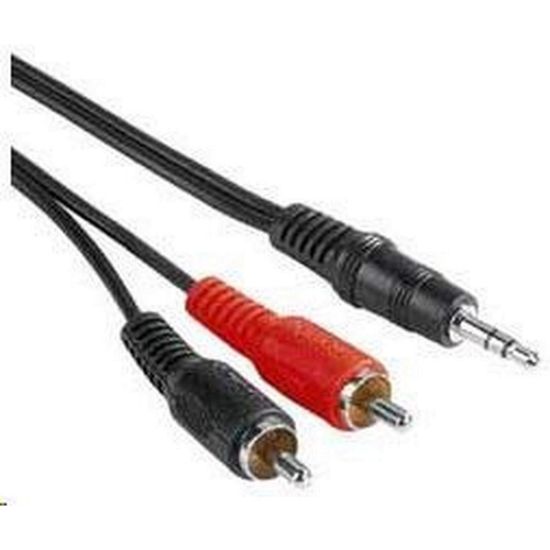 Obrázek PREMIUMCORD Kabel audio 3, 5mm Jack - 2x Cinch 3m (M/ M, stereo)