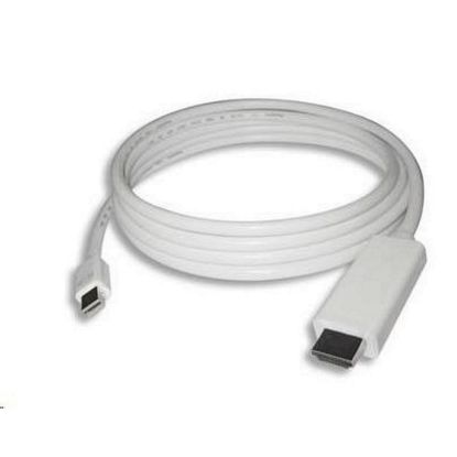 Obrázek PREMIUMCORD Kabel Mini DisplayPort - HDMI 1m, bílý