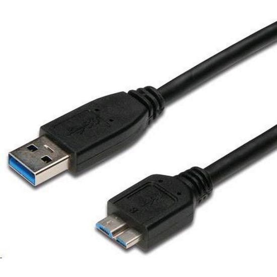 Obrázek PREMIUMCORD Kabel USB 3.0 A - Micro B 3m, propojovací (M/ M)