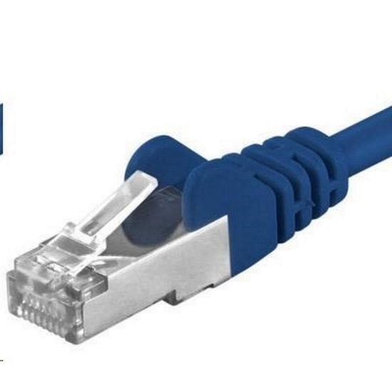 Obrázek PREMIUMCORD Patch kabel CAT6a S- FTP, RJ45- RJ45, AWG 26/ 7 3m modrá