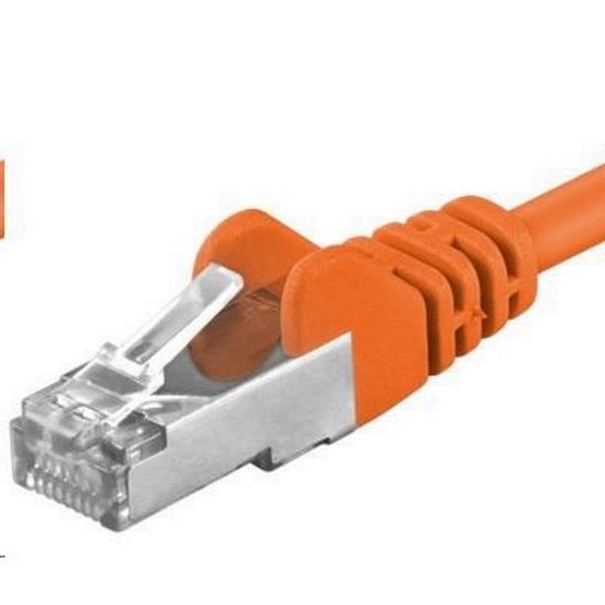 Obrázek PREMIUMCORD Patch kabel CAT6a S- FTP, RJ45- RJ45, AWG 26/ 7 3m oranžová