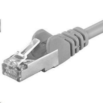 Obrázek PREMIUMCORD Patch kabel CAT6a S- FTP, RJ45- RJ45, AWG 26/ 7 7m šedá